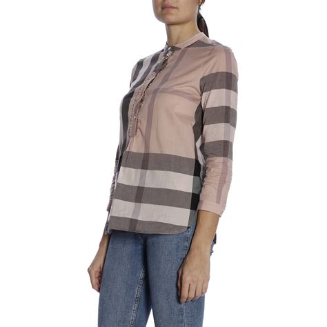 CAMICIA DONNA BURBERRY ROSA 